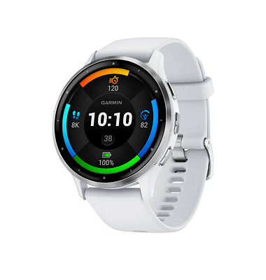 GARMIN Venu 3 Smartwatch steinweiß, silber