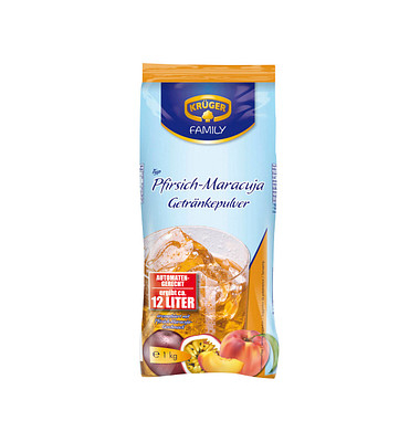 KRÜGER Pfirsich-Maracuja Getränkepulver 1,0 kg KRÜGER Pfirsich-Maracuja Getränkepulver 1,0 kg