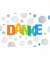 Dankeskarten 41-1125 Danke bunt