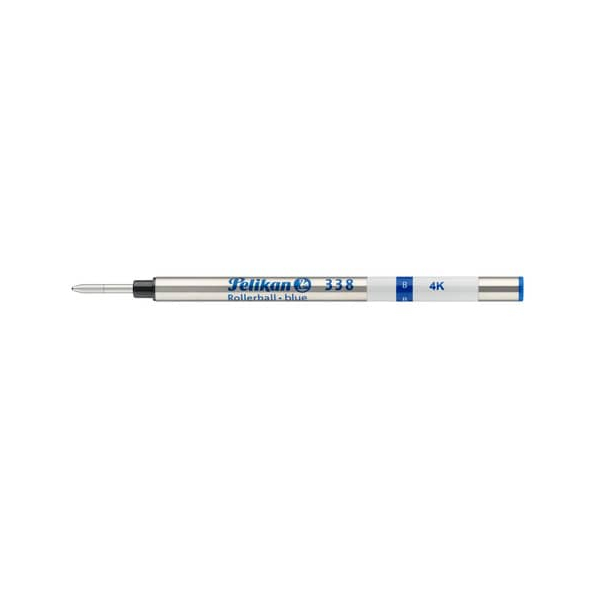 10 Stück Pelikan Tintenrollermine 338 B blau 4012700977472 Pelikan