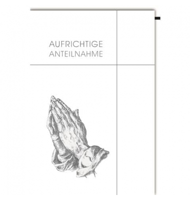 Trauerkarten 811336 11,5x17 cm 115mm x 170mm (BxH) Aufrichtige Anteilnahme bunt