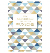 Geburtstagskarten 51-1973 Spruch bunt