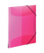 Gummizugmappe Transluzent - Designserie 19505, A4 pink Polypropylen (PP), f&uuml;r ca. 50 Blatt  (80 g/m&sup2;), mit 3 Einschlagklappen