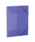 Gummizugmappe Transluzent - Designserie 19585, A3 violett Polypropylen (PP), f&uuml;r ca. 50 Blatt  (80 g/m&sup2;), mit 3 Einschlagklappen