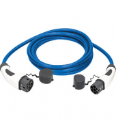 as-Schwabe MODE 3 Ladekabel für Elektroautos Typ 2 auf Typ 2 blau 230 V, 16 A, 11,0 KW, 10,0 m
