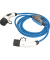 as-Schwabe MODE 3 mit ROCO Stromzähler Ladekabel für Elektroautos Typ 2 auf Typ 2 blau 230 V, 16 A, 3,6 KW, 5,0 m
