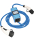 as-Schwabe MODE 3 mit MIXO Stromzähler Ladekabel für Elektroautos Typ 2 auf Typ 2 blau 400 V, 16 A, 11,0 KW, 5,0 m