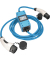 as-Schwabe MODE 3 mit MIXO Stromzähler Ladekabel für Elektroautos Typ 2 auf Typ 2 blau 400 V, 16 A, 11,0 KW, 5,0 m