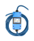 as-Schwabe MODE 3 mit MIXO Stromzähler Ladekabel für Elektroautos Typ 2 auf Typ 2 blau 400 V, 16 A, 11,0 KW, 5,0 m