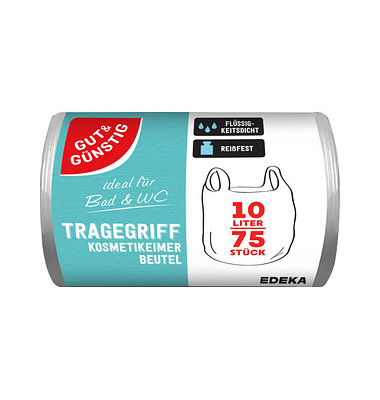 Müllbeutel 2677630005, transparent, 10 Liter, mit Griff Müllbeutel 2677630005, transparent, 10 Liter, mit Griff
