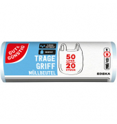 Müllbeutel 2251213006, transparent, 50 Liter, mit Griff