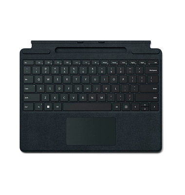 Microsoft Surface Pro Type Cover mit Trackpad Tablet-Tastatur schwarz geeignet für Microsoft Surface Pro 8, Microsoft Surface Pr