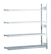 SCHULTE Anbau-Weitspannregal WS 2000 15607 silber 225,0 x 80,0 x 250,0 cm