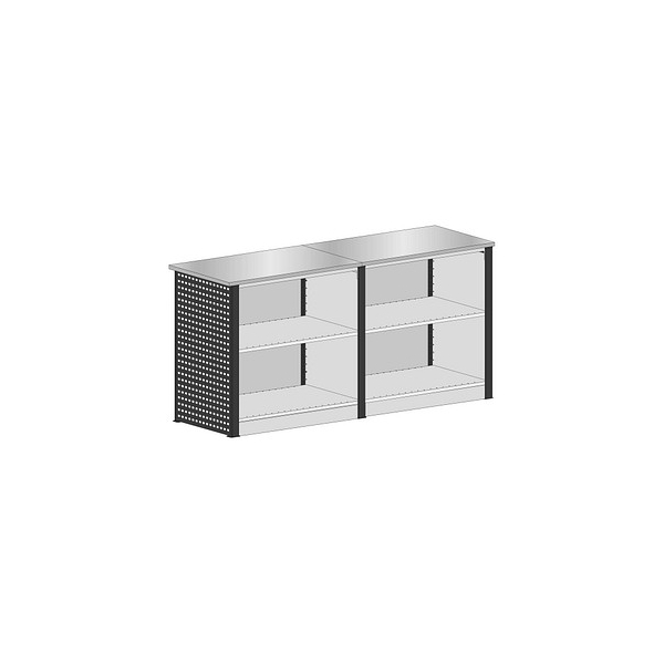 4058255114931 - Thekenmodul-Set 1 gerade schwarz lichtgrau 2112 x 780 x 1035 cm 4058255114931 SCHULTE 4058255114931 - Thekenmodul-Set 1 gerade schwarz lichtgrau 2112 x 780 x 1035 cm 4058255114931 SCHULTE