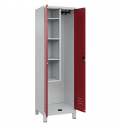 CP Putzmittelschrank Classic Plus 080110-00-S10001 lichtgrau, rubinrot 60,0 x 50,0 x 195,0 cm, aufgebaut