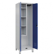 CP Putzmittelschrank Classic Plus 080110-00-S10003 enzianblau, lichtgrau 60,0 x 50,0 x 195,0 cm, aufgebaut