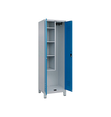 CP Putzmittelschrank Classic Plus 080110-00-S10004 lichtblau, lichtgrau 60,0 x 50,0 x 195,0 cm, aufgebaut