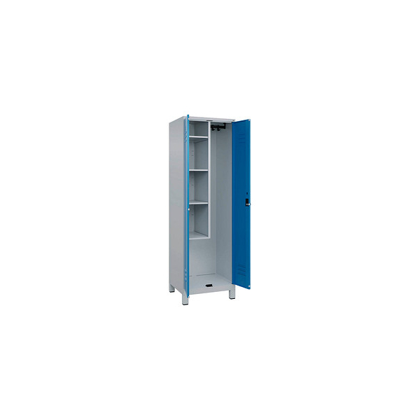 4066681617599 - Putzmittelschrank Classic Plus 080110-00-S10004 lichtblau lichtgrau 600 x 500 x 1950 cm aufgebaut 4066681617599 C+P-Möbel