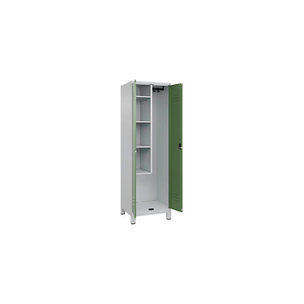 4066681617612 - Putzmittelschrank Classic Plus 080110-00-S10006 lichtgrau resedagrün 600 x 500 x 1950 cm aufgebaut 4066681617612 C+P-Möbel 4066681617612 - Putzmittelschrank Classic Plus 080110-00-S10006 lichtgrau resedagrün 600 x 500 x 1950 cm aufgebaut 4066681617612 C+P-Möbel