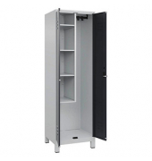 CP Putzmittelschrank Classic Plus 080110-00-S10008 anthrazitgrau, lichtgrau 60,0 x 50,0 x 195,0 cm, aufgebaut