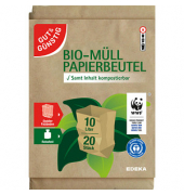 Bio-Müllbeutel 4781599009, braun, 10 Liter, offen, kompostierbar