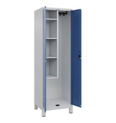 CP Putzmittelschrank Classic Plus 080110-00-S10020 fernblau, lichtgrau 60,0 x 50,0 x 195,0 cm, aufgebaut