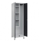 CP Putzmittelschrank Classic Plus 080110-00-S10023 anthrazitgrau, lichtgrau 60,0 x 50,0 x 195,0 cm, aufgebaut