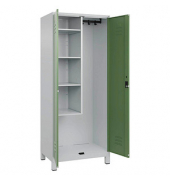 CP Putzmittelschrank Classic Plus 080110-02-S10006 lichtgrau, resedagrün 80,0 x 50,0 x 195,0 cm, aufgebaut
