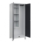 CP Putzmittelschrank Classic Plus 080110-02-S10008 anthrazitgrau, lichtgrau 80,0 x 50,0 x 195,0 cm, aufgebaut