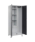 CP Putzmittelschrank Classic Plus 080110-02-S10008 anthrazitgrau, lichtgrau 80,0 x 50,0 x 195,0 cm, aufgebaut