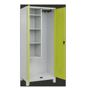 CP Putzmittelschrank Classic Plus 080110-02-S10009 clowngrün, lichtgrau 80,0 x 50,0 x 195,0 cm, aufgebaut