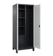CP Putzmittelschrank Classic Plus 080110-02-S10012 anthrazitgrau, lichtgrau 80,0 x 50,0 x 195,0 cm, aufgebaut