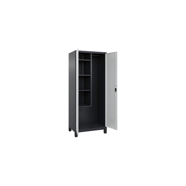 4066681617971 - Putzmittelschrank Classic Plus 080110-02-S10012 anthrazitgrau lichtgrau 800 x 500 x 1950 cm aufgebaut 4066681617971 C+P-Möb 4066681617971 - Putzmittelschrank Classic Plus 080110-02-S10012 anthrazitgrau lichtgrau 800 x 500 x 1950 cm aufgebaut 4066681617971 C+P-Möb