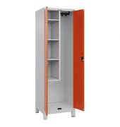 CP Putzmittelschrank Classic Plus 080110-00-S10037 lichtgrau, reinorange 60,0 x 50,0 x 195,0 cm, aufgebaut