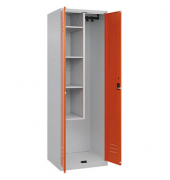 CP Putzmittelschrank Classic Plus 080100-00-S10000 lichtgrau, reinorange 60,0 x 50,0 x 185,0 cm, aufgebaut