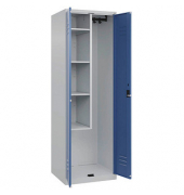 CP Putzmittelschrank Classic Plus 080100-00-S10005 fernblau, lichtgrau 60,0 x 50,0 x 185,0 cm, aufgebaut