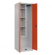 CP Putzmittelschrank Classic Plus 080100-00-S10013 lichtgrau, reinorange 60,0 x 50,0 x 185,0 cm, aufgebaut