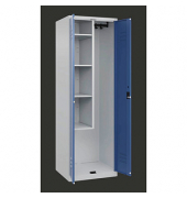 CP Putzmittelschrank Classic Plus 080100-00-S10018 fernblau, lichtgrau 60,0 x 50,0 x 185,0 cm, aufgebaut
