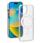 bigben Hybrid Case mit MagSafe Handy-Cover für Apple iPhone 15 transparent