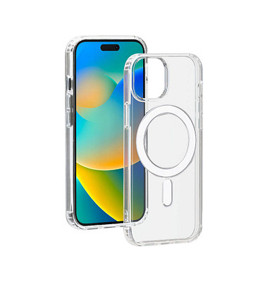 bigben Hybrid Case mit MagSafe Handy-Cover für Apple iPhone 15 transparent