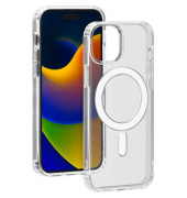 bigben Hybrid Case mit MagSafe Handy-Cover für Apple iPhone 15 Plus transparent