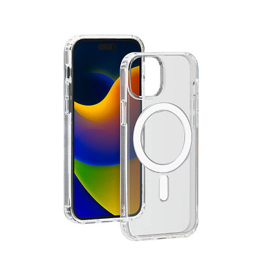 bigben Hybrid Case mit MagSafe Handy-Cover für Apple iPhone 15 Plus transparent