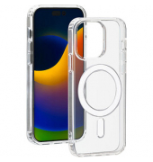 Hybrid Case mit MagSafe Handy-Cover für Apple iPhone 15 Pro Max transparent