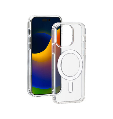 bigben Hybrid Case mit MagSafe Handy-Cover für Apple iPhone 15 Pro Max transparent
