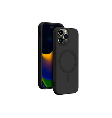 bigben Soft Case mit MagSafe Handy-Cover für Apple iPhone 15 Pro Max schwarz