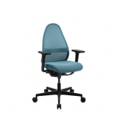 Bürostuhl Soft Sitness Art, SA50O2MX66 Stoff blau, Gestell schwarz