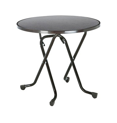 BEST Gartentisch Primo anthrazit rund 80,0 x 80,0 x 70,0 cm