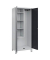 CP Putzmittelschrank Classic Plus 080110-02-S10022 anthrazitgrau, lichtgrau 80,0 x 50,0 x 195,0 cm, aufgebaut