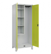 CP Putzmittelschrank Classic Plus 080110-02-S10024 clowngrün, lichtgrau 80,0 x 50,0 x 195,0 cm, aufgebaut