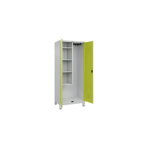 4066681618091 - Putzmittelschrank Classic Plus 080110-02-S10024 clowngrün lichtgrau 800 x 500 x 1950 cm aufgebaut 4066681618091 C+P-Möbel 4066681618091 - Putzmittelschrank Classic Plus 080110-02-S10024 clowngrün lichtgrau 800 x 500 x 1950 cm aufgebaut 4066681618091 C+P-Möbel